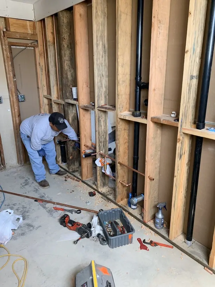 Commercial rough-in plumbing for Water Heater Replacement in Jerseyville